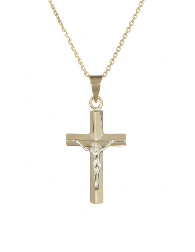 Pendentif Or Jaune 375/1000 "Croix de Jésus" Tout or